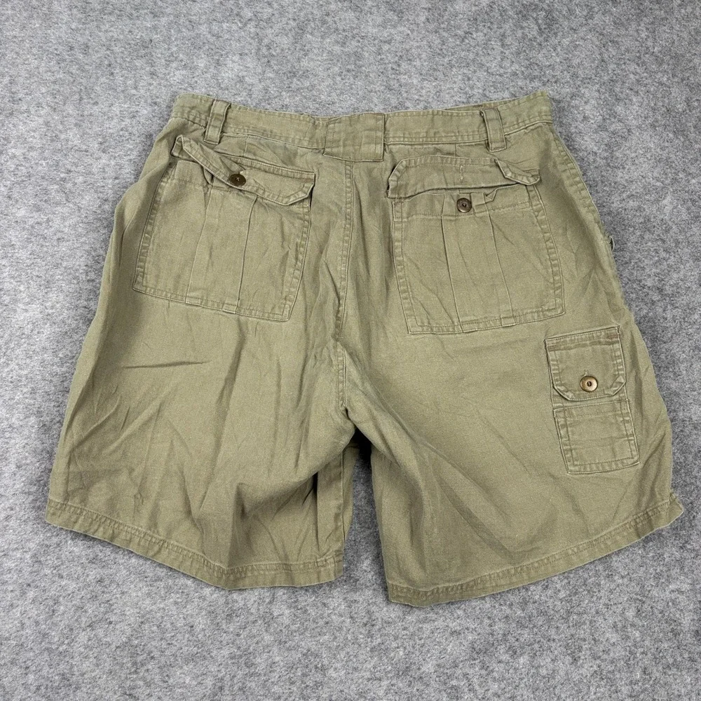 Ash Creek Trading Cargo Shorts Mens‎ 34 Green Utility Gorpcore Hiking Outdoor